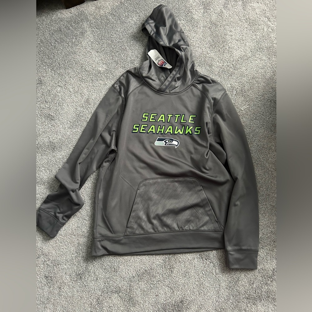 Seattle Seahawks gray lightweight hoodie sweatshirt
